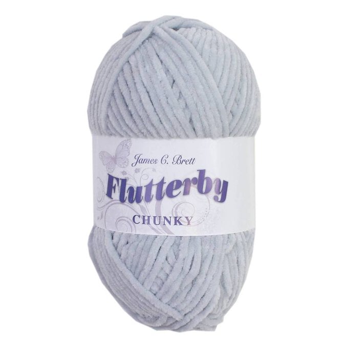 James C Brett Silver Flutterby Chunky Yarn 100g image number 1