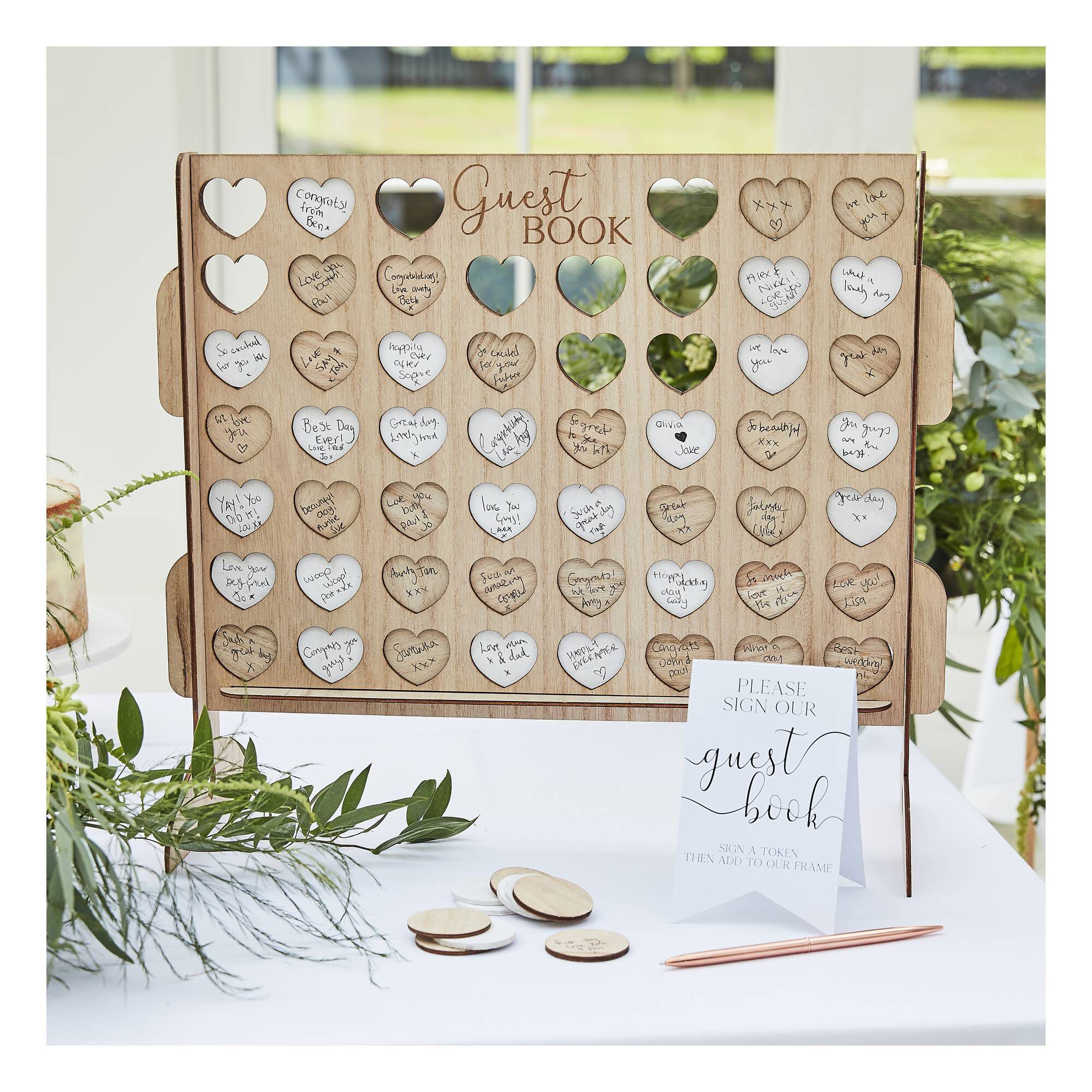 Four in a Row Wedding Guestbook Hobbycraft