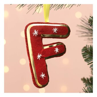 Hanging Felt Letter F Decoration