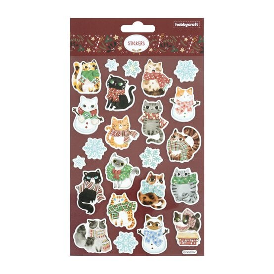 Cat Scarf Foam Stickers image number 4
