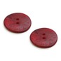 Hemline Red Shell Mother of Pearl Button 2 Pack image number 1