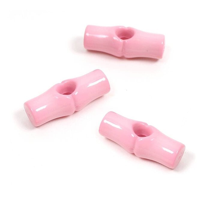 Hemline Pink Basic Toggle Button 3 Pack image number 1