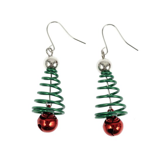 Christmas Tree Novelty Earrings image number 2