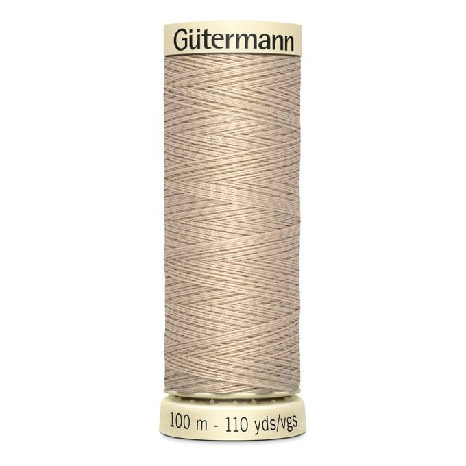 Gutermann Beige Sew All Thread 100m (198) image number 1