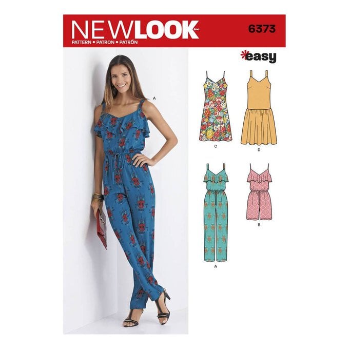New Look Women's Jumpsuit and Dress Sewing Pattern 6373 image number 1