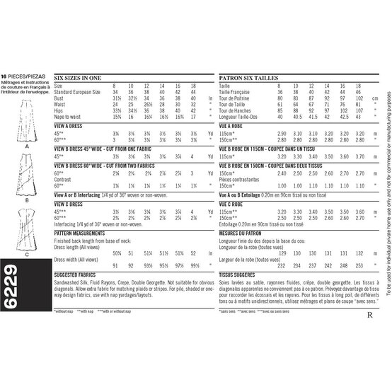 New Look Women's Dress Sewing Pattern 6229 image number 3