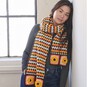Crochet Autumn Granny Square Scarf - Free Pattern image number 1