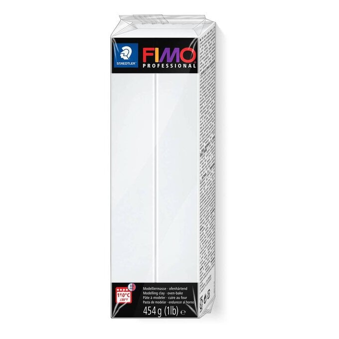 Fimo Professional White Modelling Clay 454g image number 1