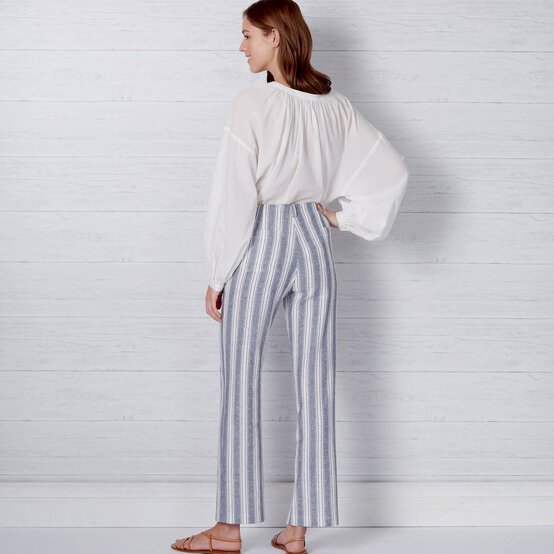 New Look Women's Flared Trousers Sewing Pattern N6660 image number 6