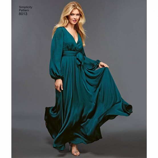 Simplicity 1970s Vintage Dress Sewing Pattern 8013 (6-14) image number 5