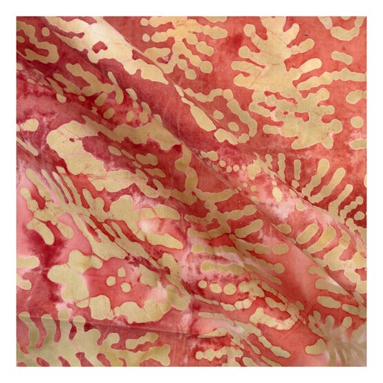 Red Batik Cotton Fat Quarters 4 Pack image number 5
