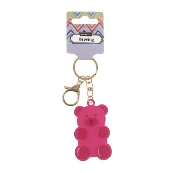 Pink Teddy Keyring image number 4