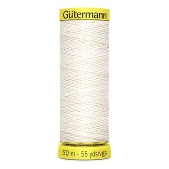 Gutermann White Linen Thread 50m (5129)