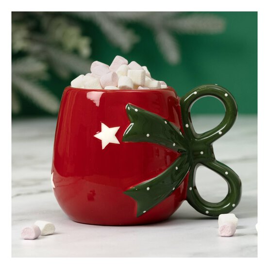 Christmas Bow Ceramic Mug  image number 2