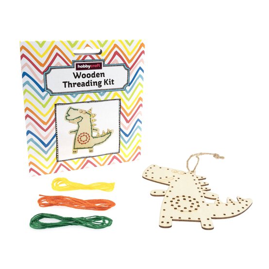 Dinosaur Wooden Threading Kit image number 2
