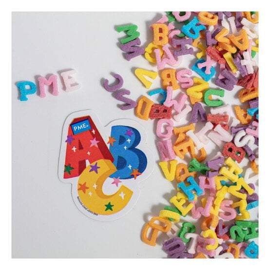 PME Rainbow Alphabet Sprinkle Charms 25g image number 3