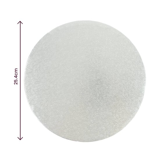 Silver Round Cake Drum 10 Inches image number 3