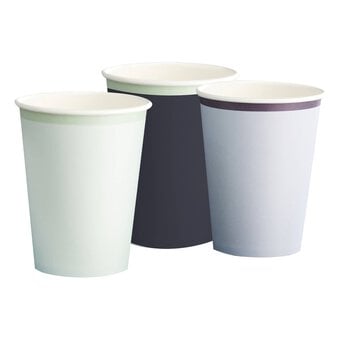 Ginger Ray Blue and Mint Paper Cups 8 Pack