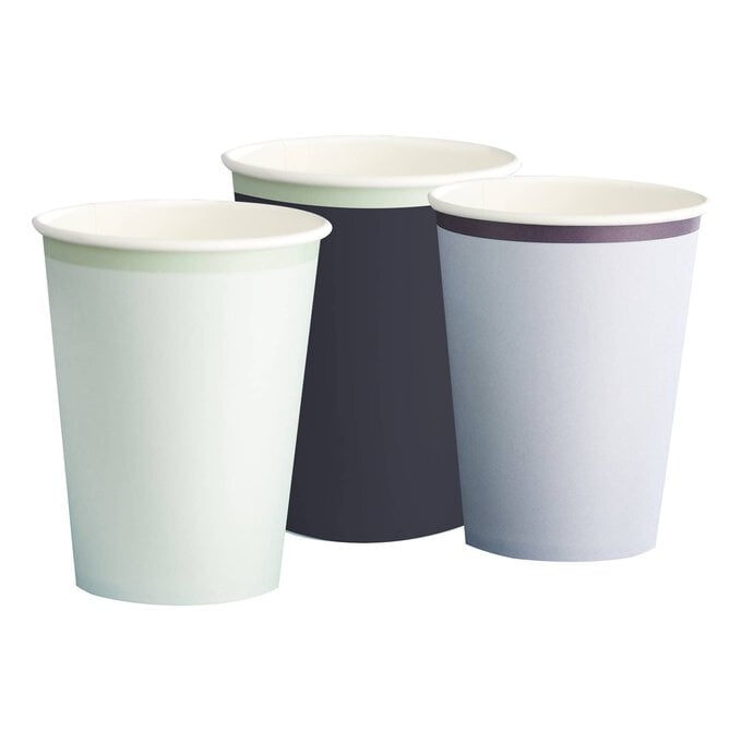 Ginger Ray Blue and Mint Paper Cups 8 Pack image number 1