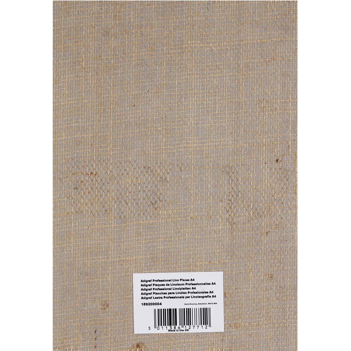 Adigraf Block Printing Lino Plate A4 Hobbycraft