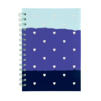Multicolour Blue Charm Notebook A5