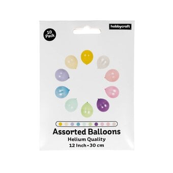 Pastel Latex Balloons 10 Pack image number 3