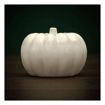 Glazed Ceramic Pumpkin 11cm