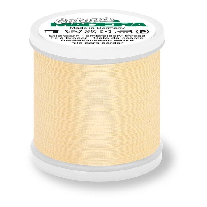 Madeira Pale Yellow Cotona 80 Thread 200m (610) image number 1