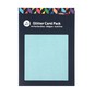 Sea Blue Glitter Card A4 16 Pack image number 3