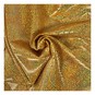 Gold Anaconda Holo Foil Poly Spandex Fabric by the Metre image number 1