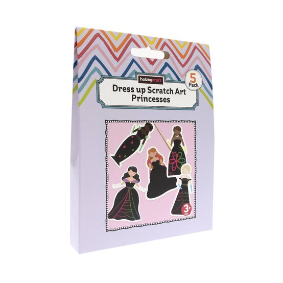 Dress-Up Scratch Art Princesses Kit 5 Pack image number 1