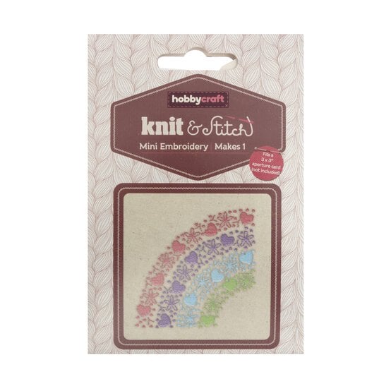 Mini Textured Rainbow Embroidery Kit image number 4