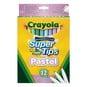 Crayola Pastel Supertips Washable Felt Tips 12 Pack image number 1