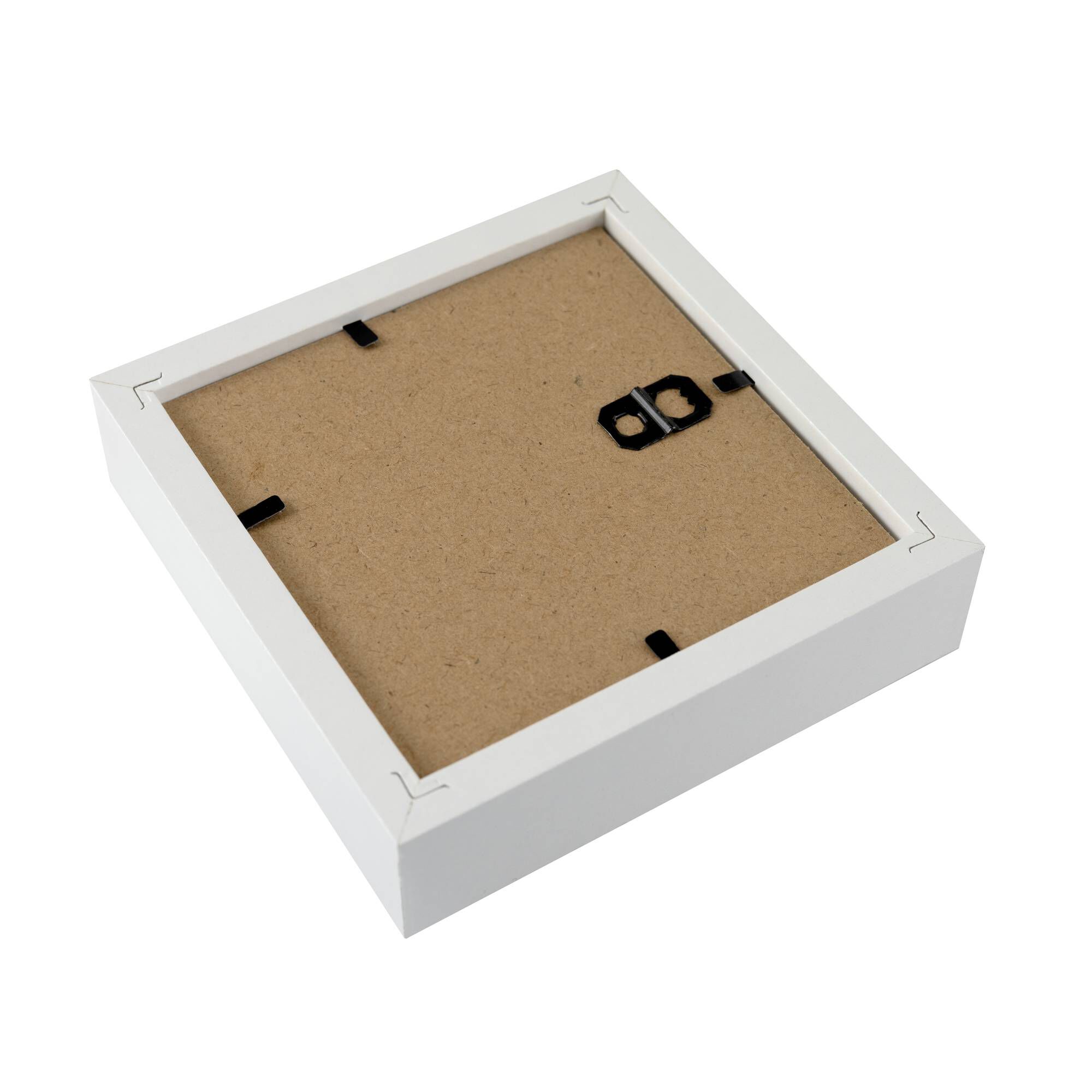 White Shadow Box Frame 10cm x 10cm | Hobbycraft