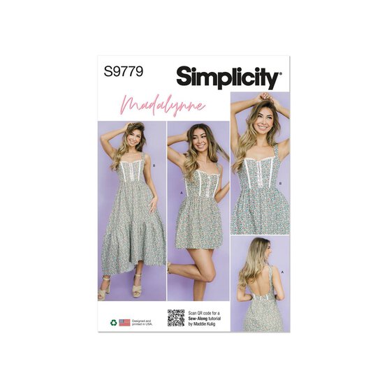 Simplicity Women's Dresses Sewing Pattern S9779 (Y5 18-26) image number 1