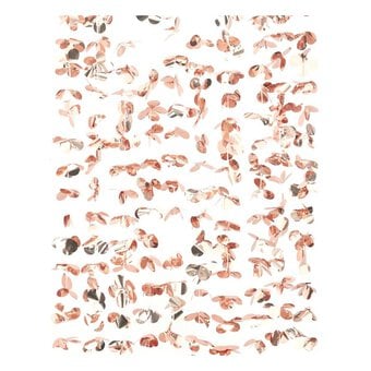 Ginger Ray Rose Gold Floral Backdrop Curtain 2 x 1.7m