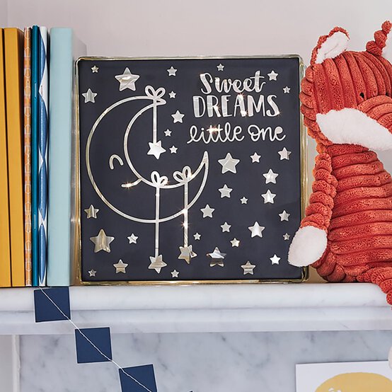 Cricut: How to Make a Sweet Dreams Glass Block image number 1