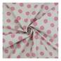 Pink Hometown Chambray Dots Fabric by the Metre image number 1