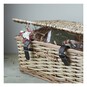 Natural Wicker Hamper 36cm x 14cm x 25cm image number 4