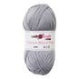 Knitcraft Light Grey Cotton Blend Plain DK Yarn 100g image number 1