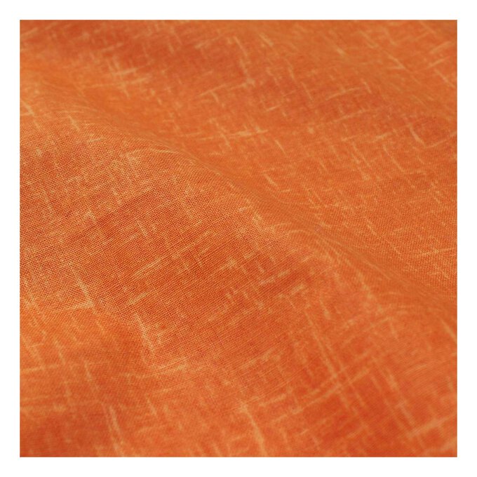 Orange Cotton Textured Blender Fabric Pack 112cm x 2m