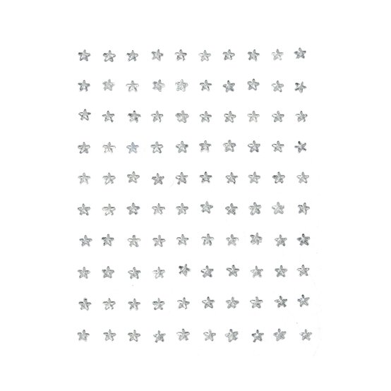 Silver Star Gem Stickers  image number 1