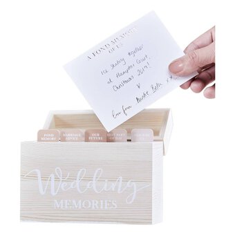 Ginger Ray Wooden Wedding Memory Box 13.5 x 11.5cm