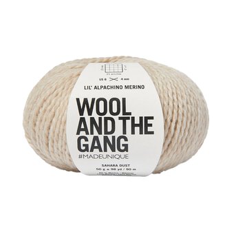 Wool and the Gang Sahara Dust Lil&rsquo; Alpachino Merino 50g 