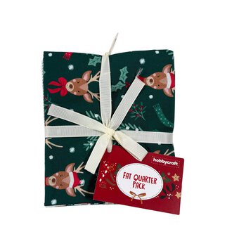 Rudolph Cheer Fat Quarters 5 Pack