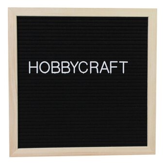 Natural Wood Black Frame with Letters 144 Pieces