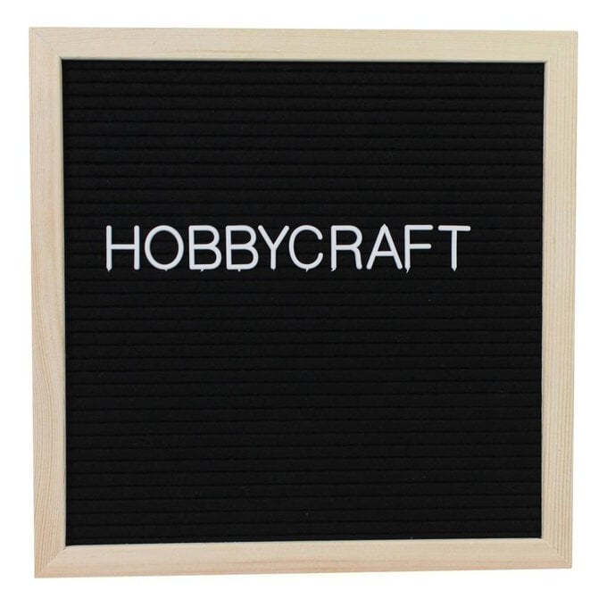 Natural Wood Black Frame with Letters 144 Pieces image number 1