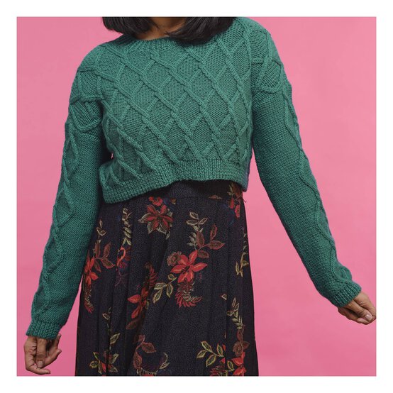 Knitcraft Crop Cable Jumper Digital Pattern 0342 image number 1