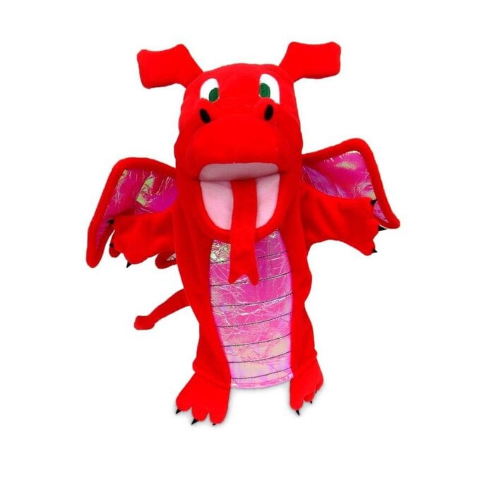 Fiesta Crafts Red Dragon Tellatale Hand Puppet image number 1