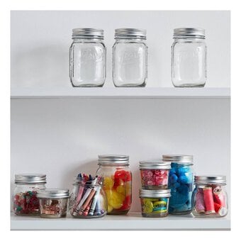 Fresh Embossed Clear Glass Jars 320ml 12 Pack Bundle image number 2